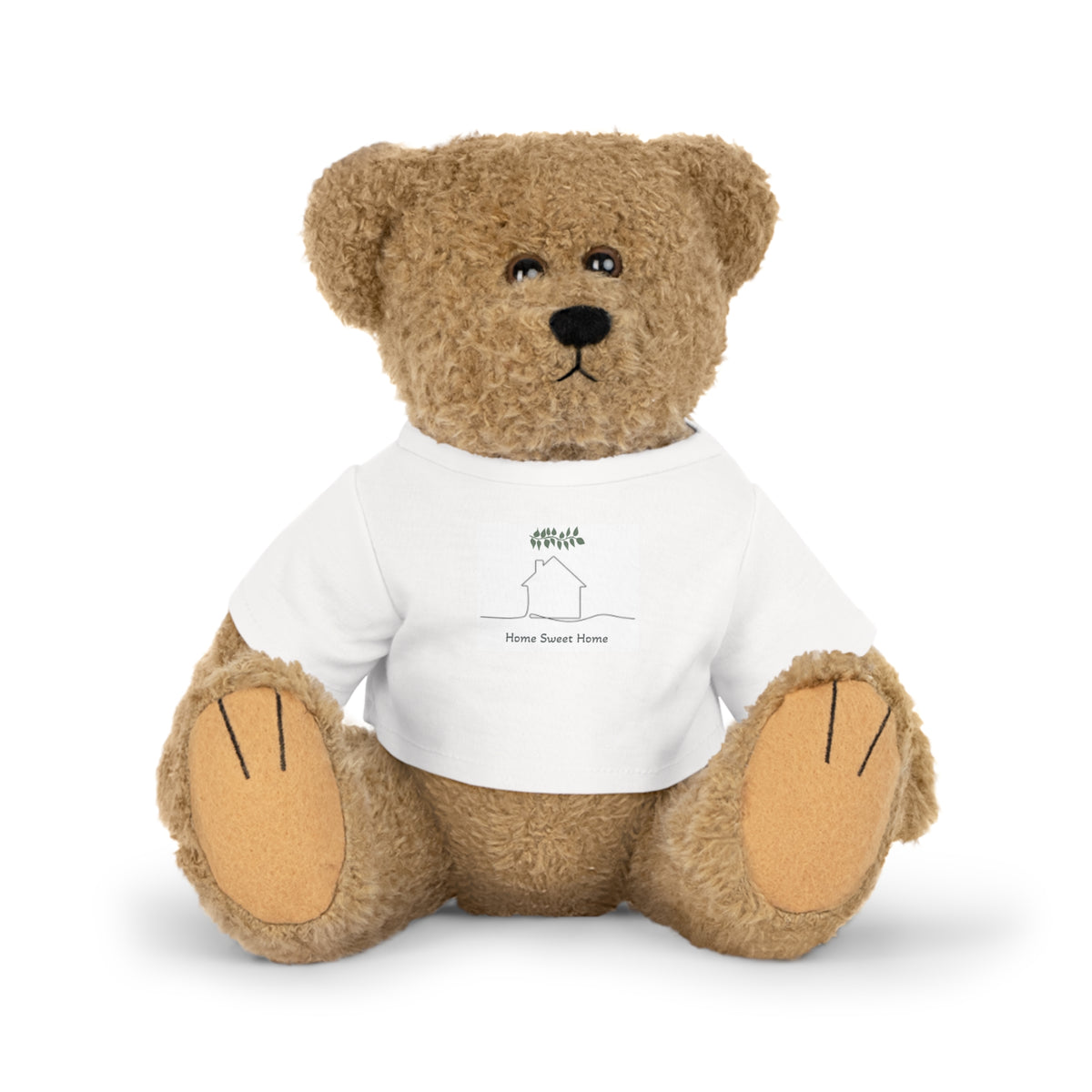 Home Sweet Home Teddy Bear Plush with White T-Shirt