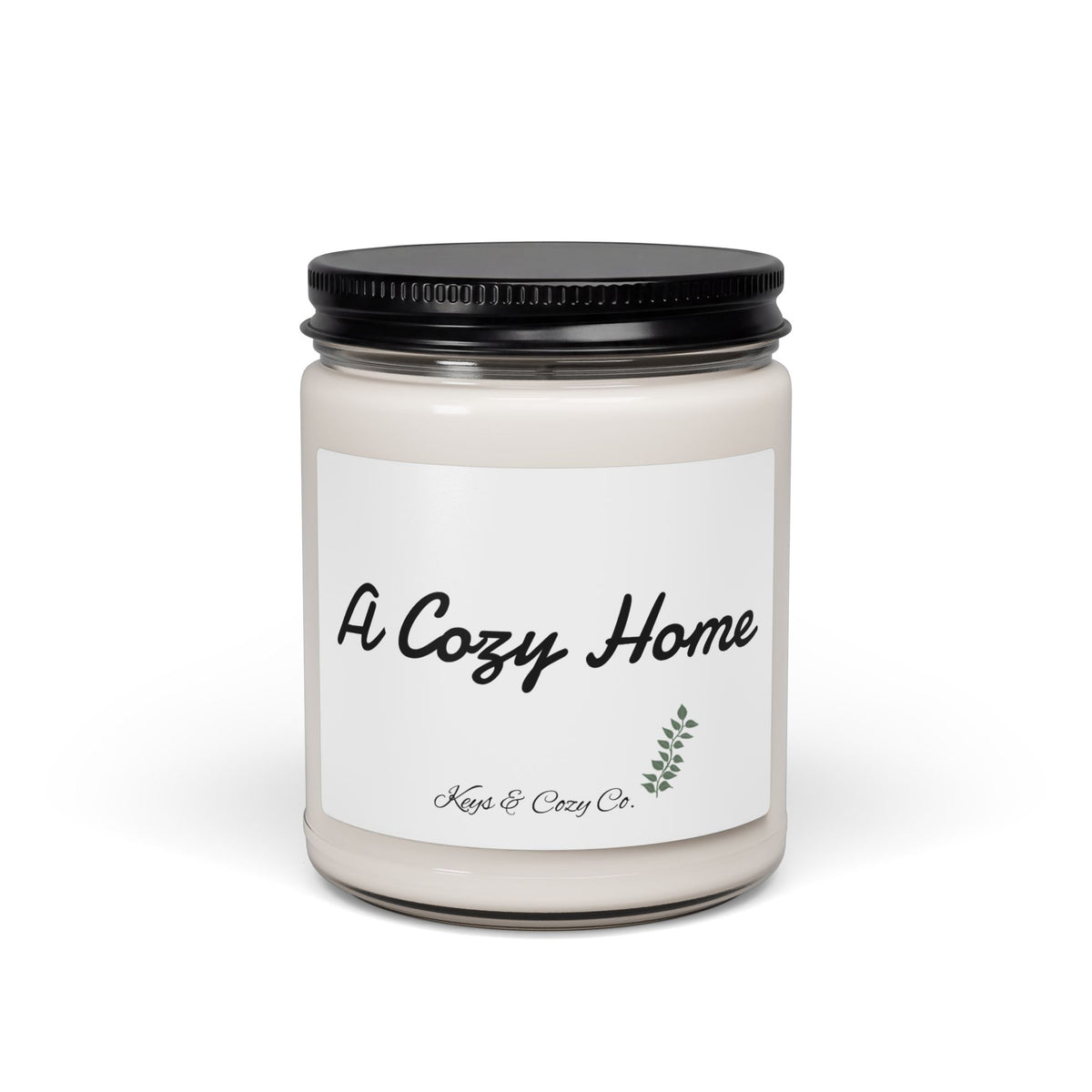 Cozy Scented Soy Candle — 9oz Relaxing Home Fragrance ("Cozy" Label)